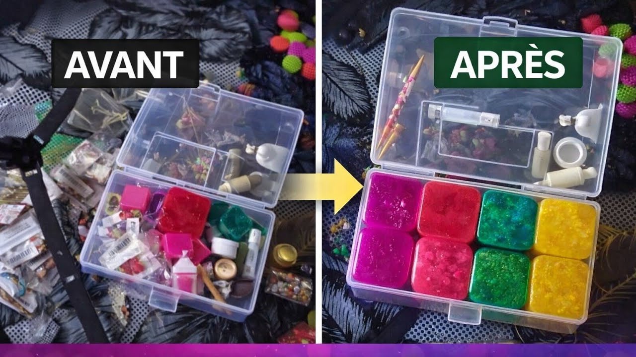 Organisation de loisirs créatifs | Rangement très satisfaisant