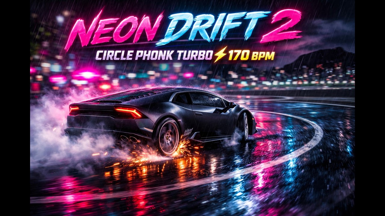 NEON DRIFT 2 CIRCLE PHONK TURBO ⚡ (170 BPM) is LIVE.
