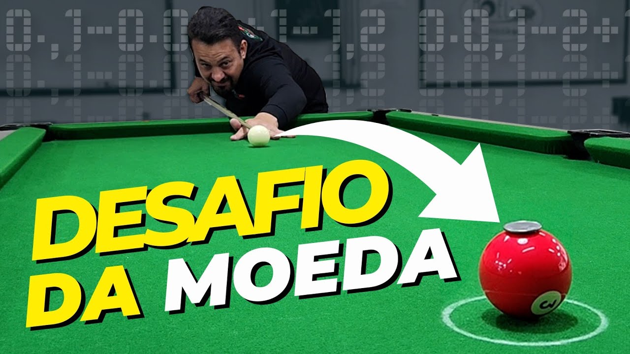O segredo pra vencer o desafio da moeda na sinuca