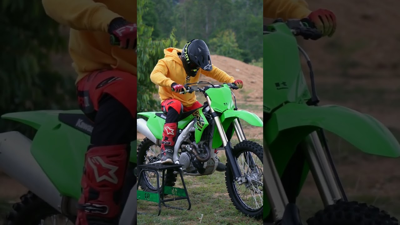 Mighty Kawasaki kx450 in india #dirtbike #shorts