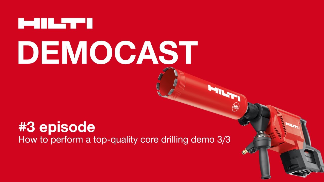 DEMOCAST🔴#3 Episode How to perform high-quality core drilling 3/3