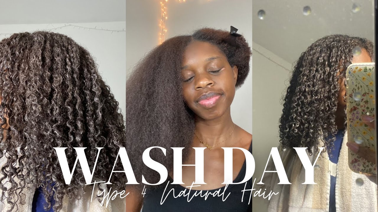Natural Hair Wash Day| Oil Treatment| Trim| Type 4 Hair