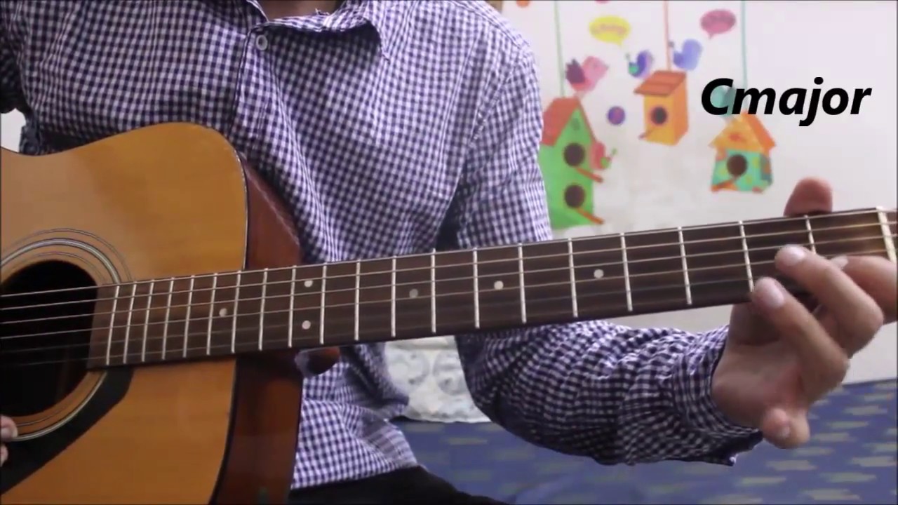 Your First Lesson On Guitar #1 - First Day Practice - Hindi basic guitar lesson for beginners easy