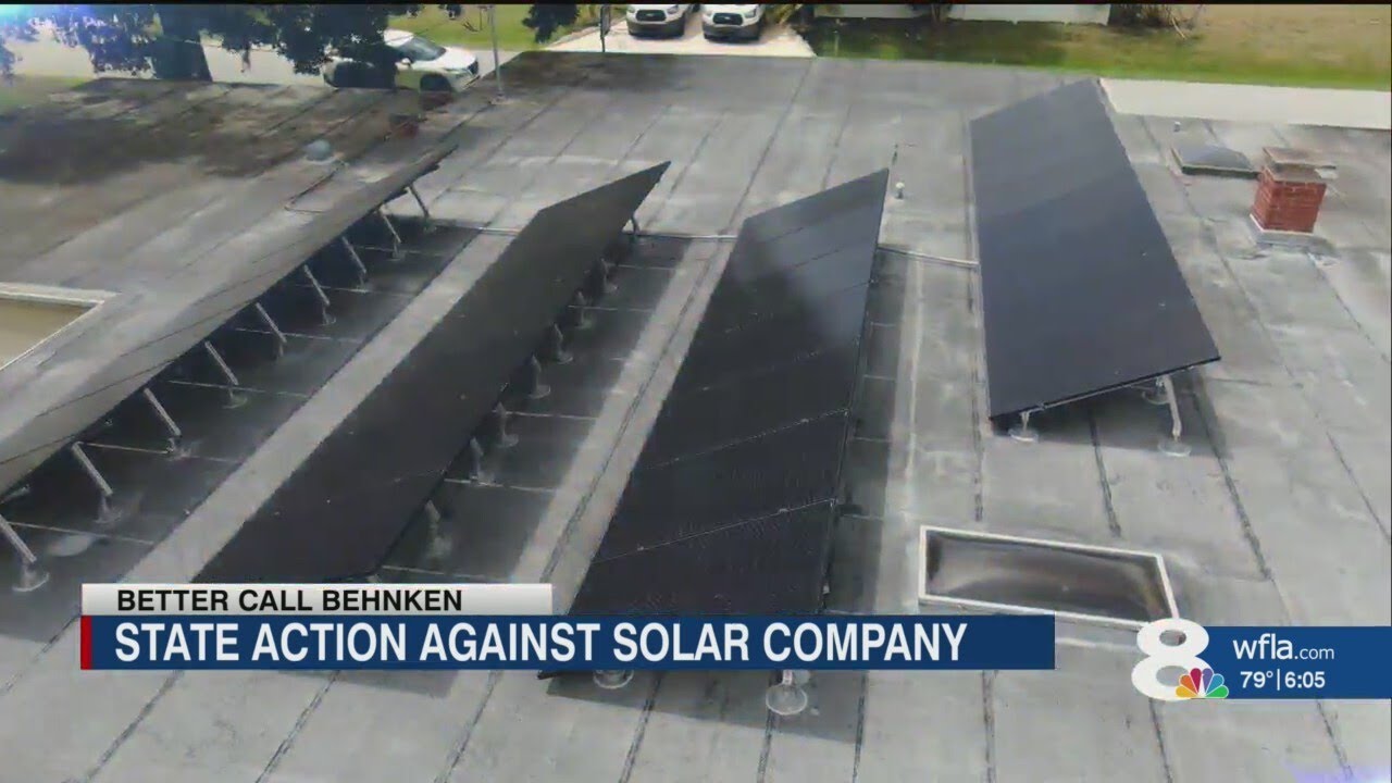 Florida Attorney General&rsquo;s office takes legal action against solar company