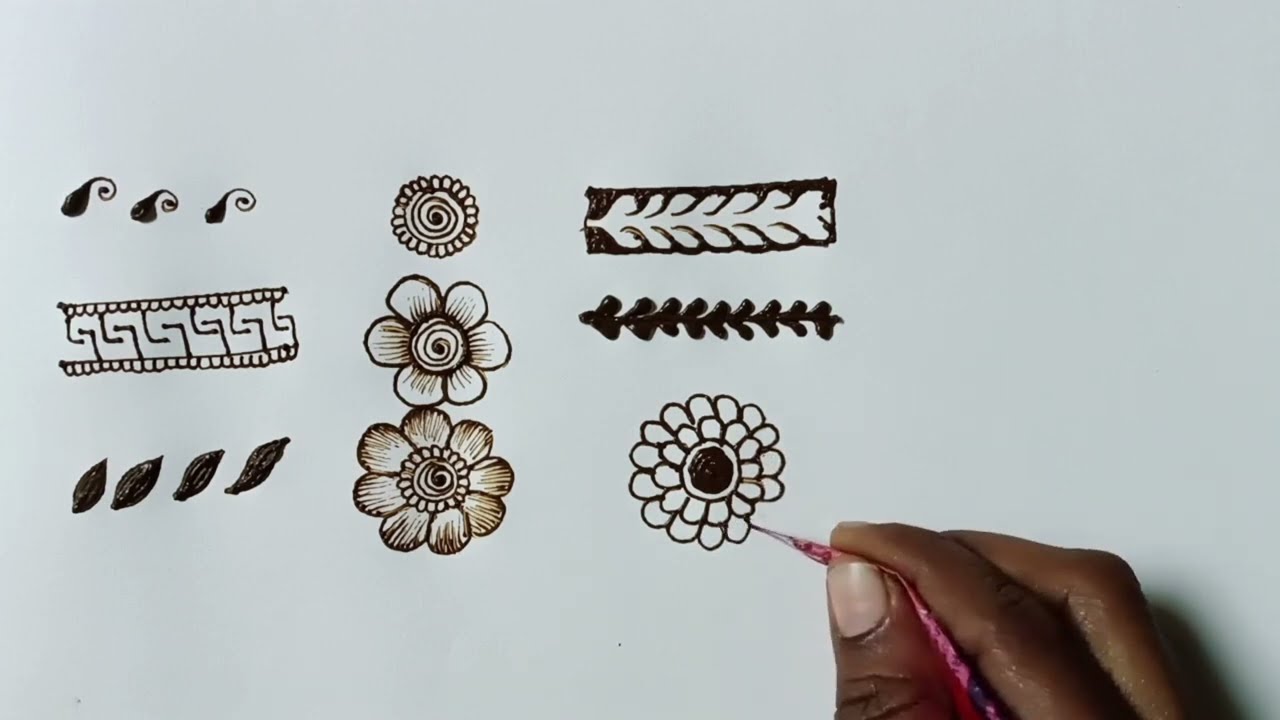 Mehndi Basic Patterns Tutorial | Simple Lines & Shapes for Beginners