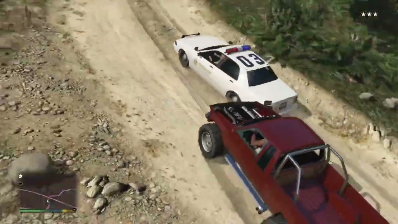 GTA 5 : Police chase choas #gta