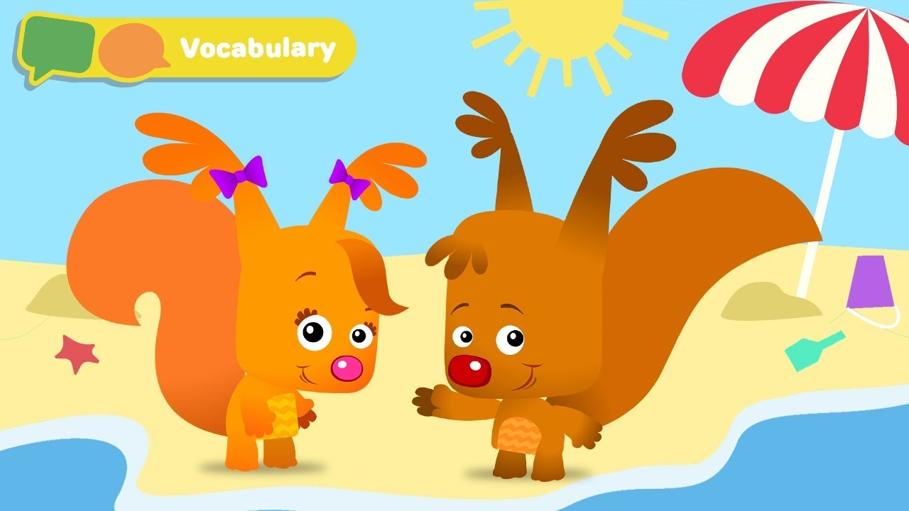 Learn Vocabulary & First Words with Sammy & Eve | Early Learning Videos for Babies with Hide & Seek