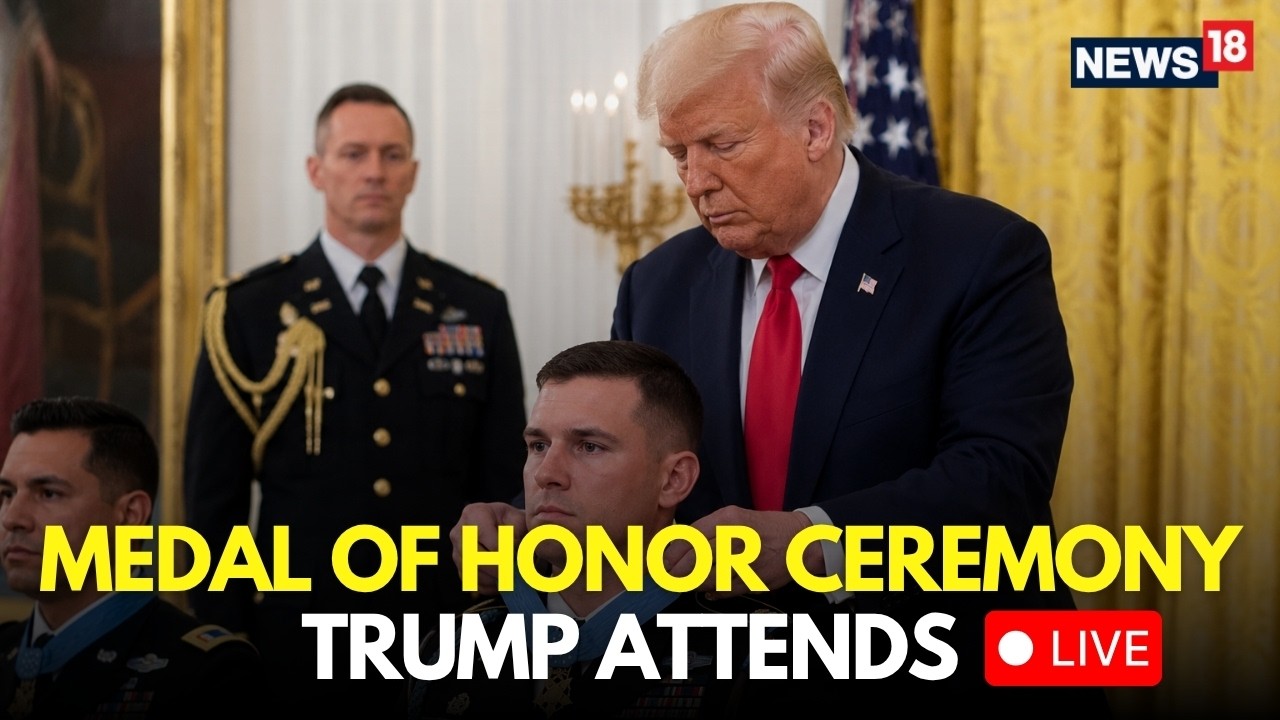 Medal Of Honor Ceremony LIVE | President Trump Honors American Heroes At White House East Room |N18G