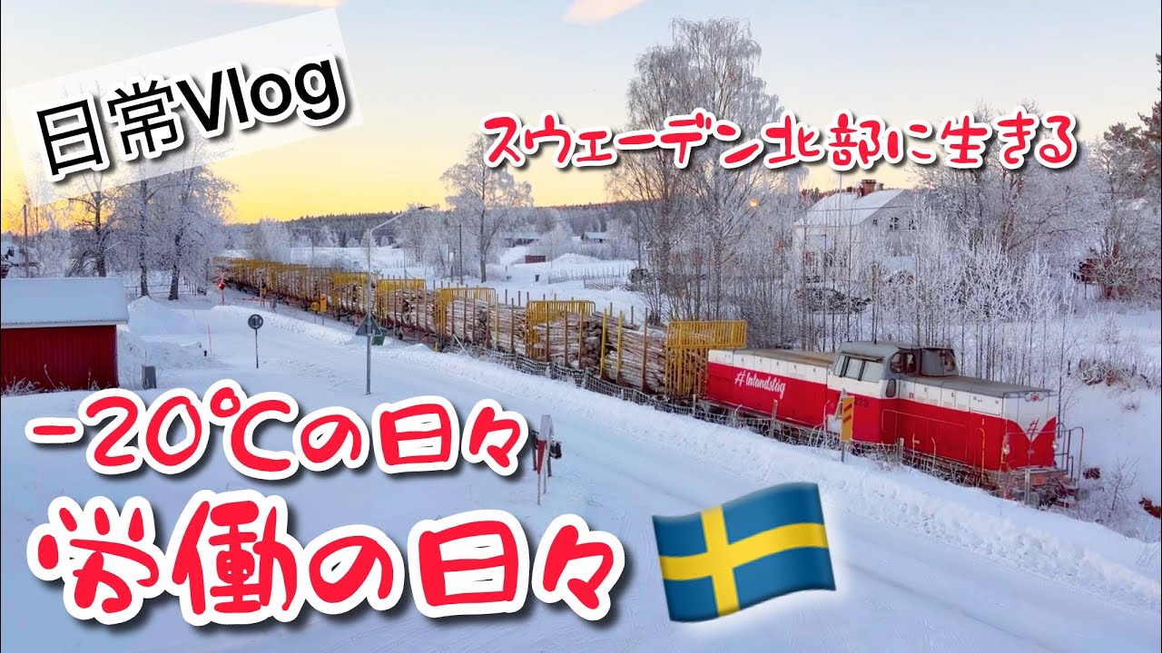 -20℃以下の通勤と労働/スウェーデン北部の冬