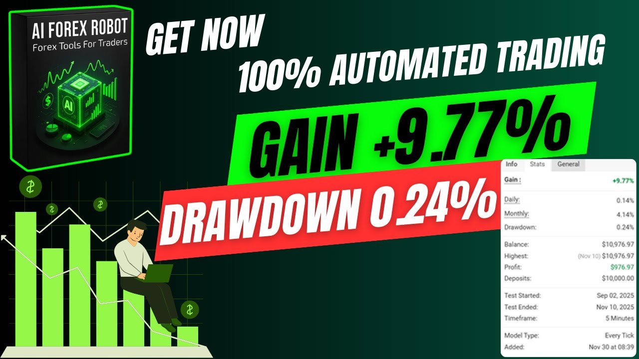 AI Forex Robot V5.2 EA MT4 | Smart AI Gold Trading Bot for XAUUSD