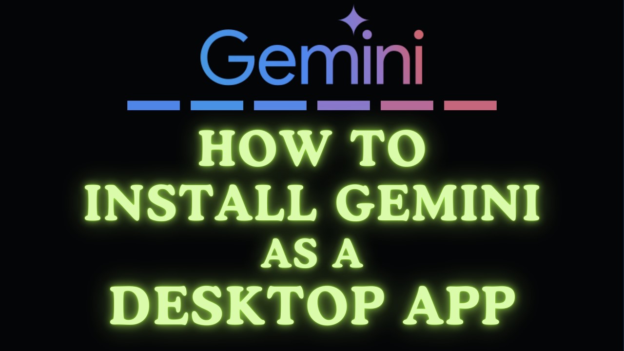 Как установить Google Gemini в качестве настольного приложения | Простое пошаговое руководство дл...