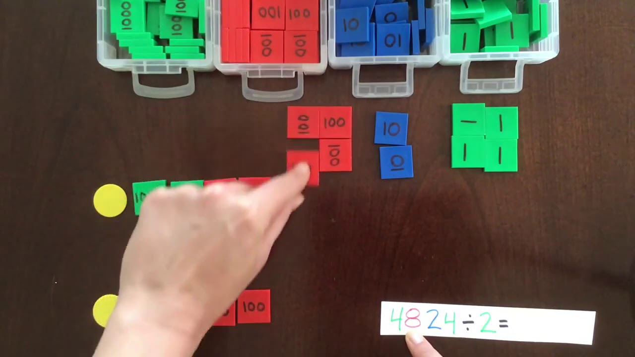 Static Division: Montessori Stamp Game
