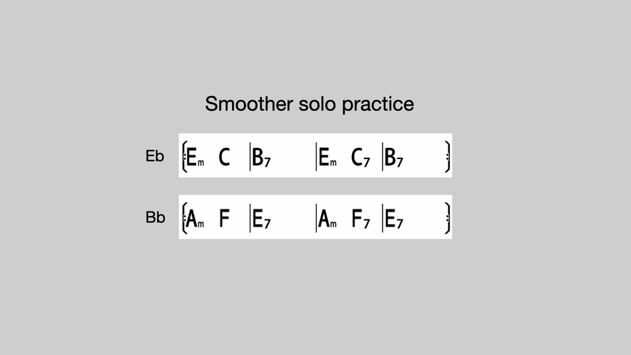 'Smoother' solo practice video