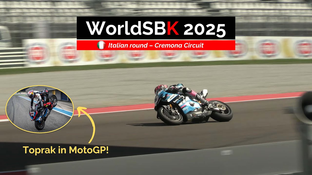 WSBK Raw Sound at Cremona Circuit 2025: Yamaha, Ducati, Honda and BMW