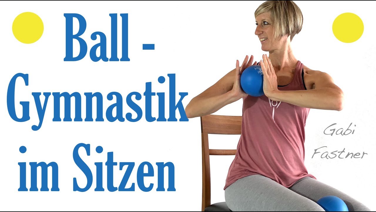 22 min. Hocker-Gymnastik mit kleinen Bällen