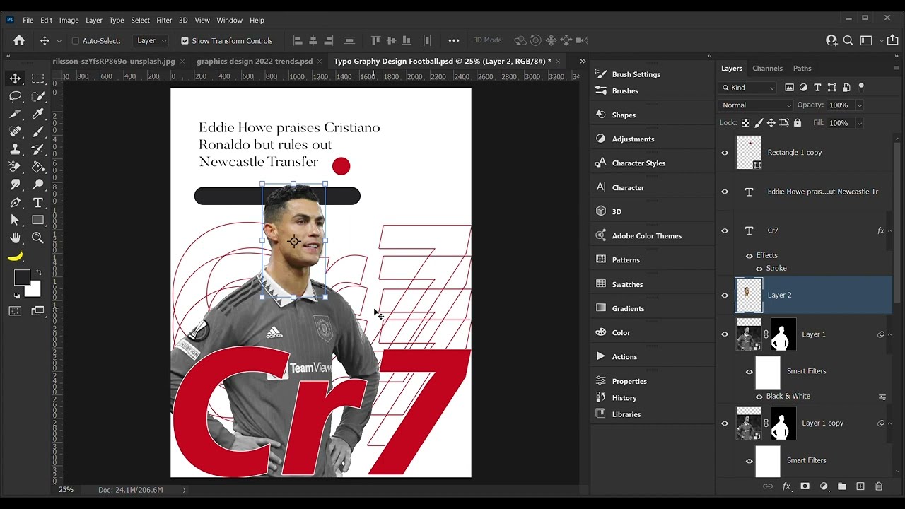 Football ⚽ 🦶 world cup 2022 - Trendy 2023 Typography Design Football #football #worldcup