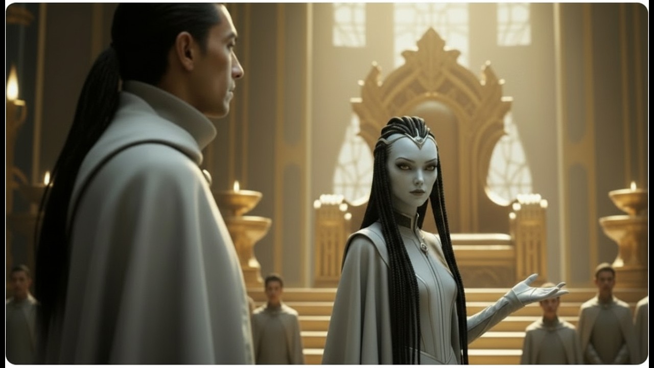 “The Entire Court Feared the Alien Queen—But the New Human Servant Walked Straight Toward Her”