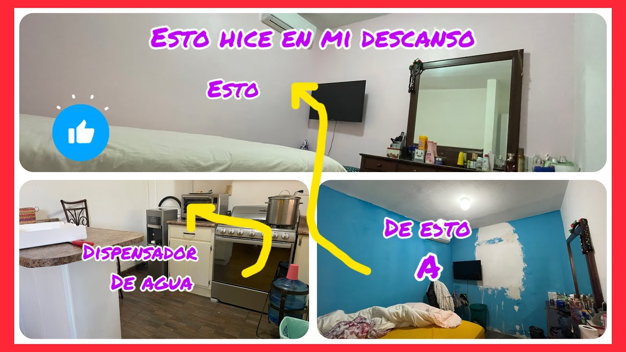✨Pintamos el cuarto, compramos un dispensador de agua 💫esto hice en mi descanso 💪