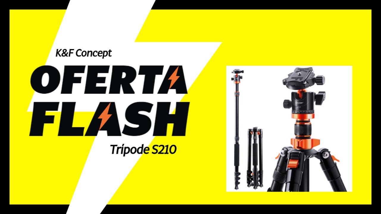 🎁 Review TRÍPODE K&F Concept S210 + DESCUENTOS 💵💵💵
