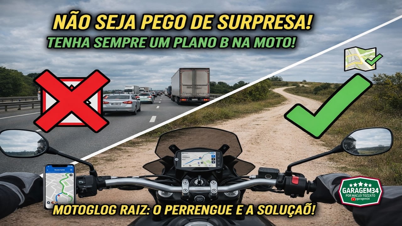 NÃO SEJA PEGO DE SURPRESA: TENHA SEMPRE UM PLANO B NA MOTO!