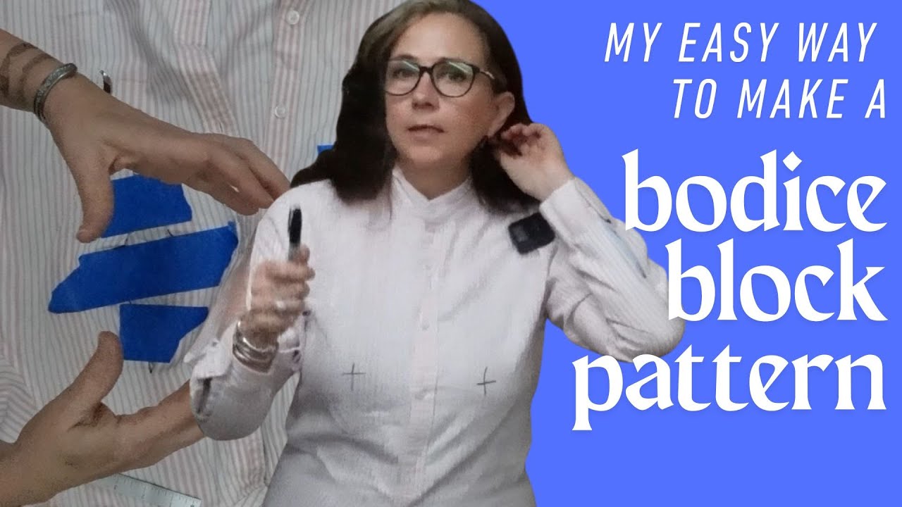 My easy way to make a bodice front basic pattern with no measurements!