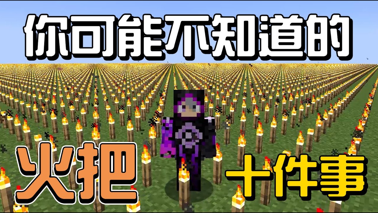 你可能不知道的火把的10件事!!!【秋風麥塊學】