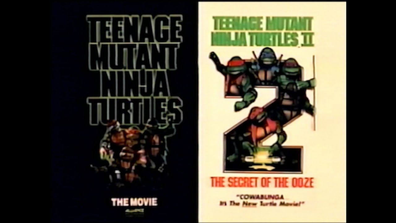 Teenage Mutant Ninja Turtles (1993) Canadian Movie One And Two VHS Promo