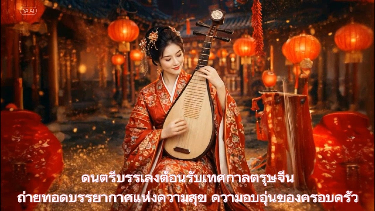 ดนตรีบรรเลงต้อนรับเทศกาลตรุษจีน🏮ถ่ายทอดบรรยากาศแห่งความสุข ความอบอุ่นของครอบครัว🧧ความสุขและพลังบวก
