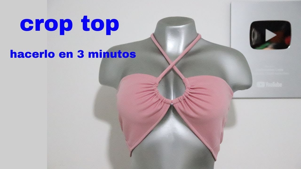 crop top ,, como hacerlo en 3 minutos ,, tutorial de costura