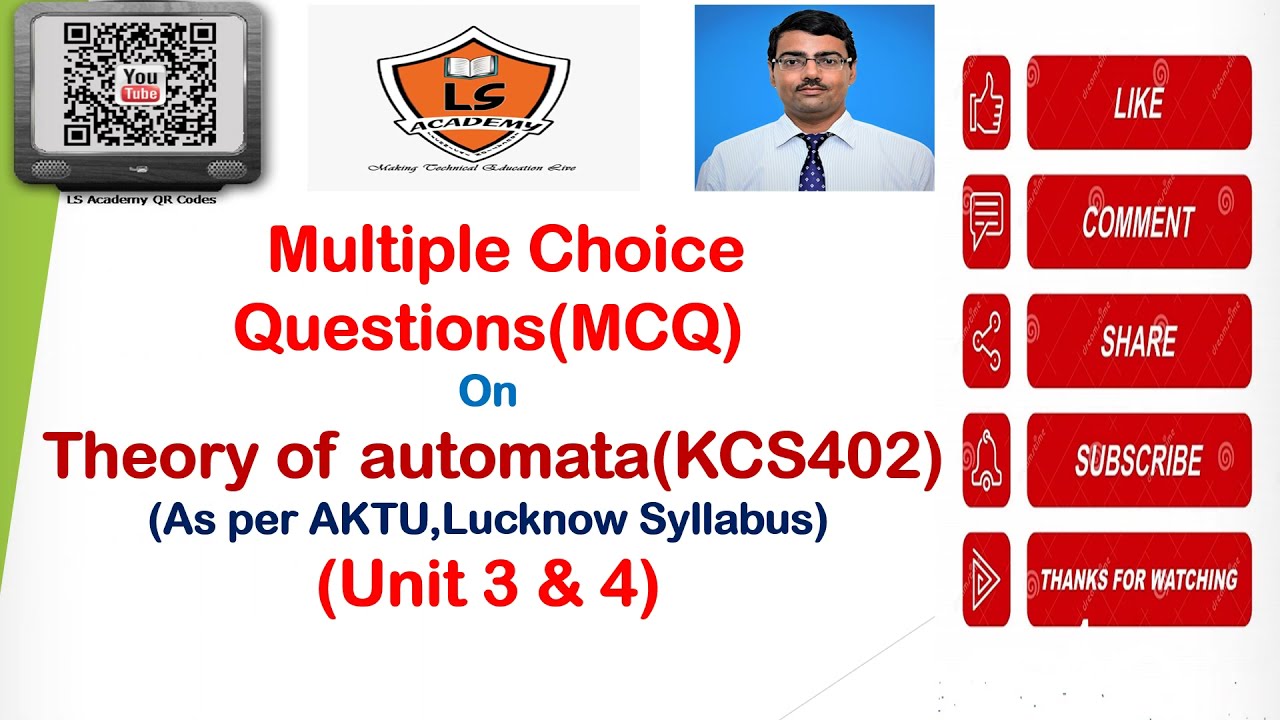 MCQ | AKTU EXAM 2020-21 | Theory of automata | Unit 3 & 4 | Multiple Choice Questions | KCS402