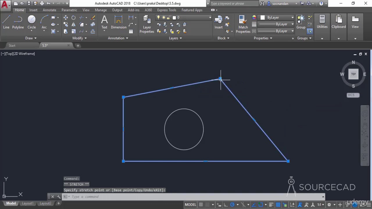 Autodesk Autocad - Using multifunction grips - Video 43