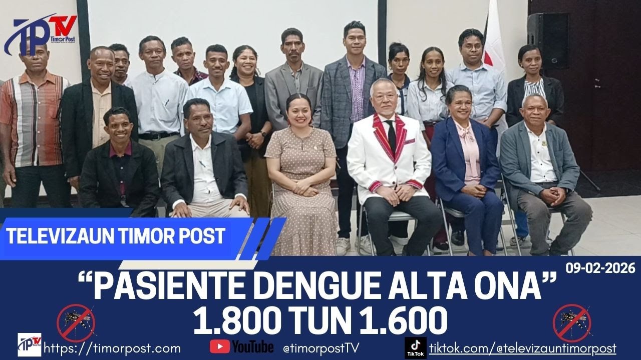 Elia Tenki Agradese Pesoal Saude  tanba Pasiente Dengue 1.800 E tal, Maibe iha 1.600 Mak Alta ona