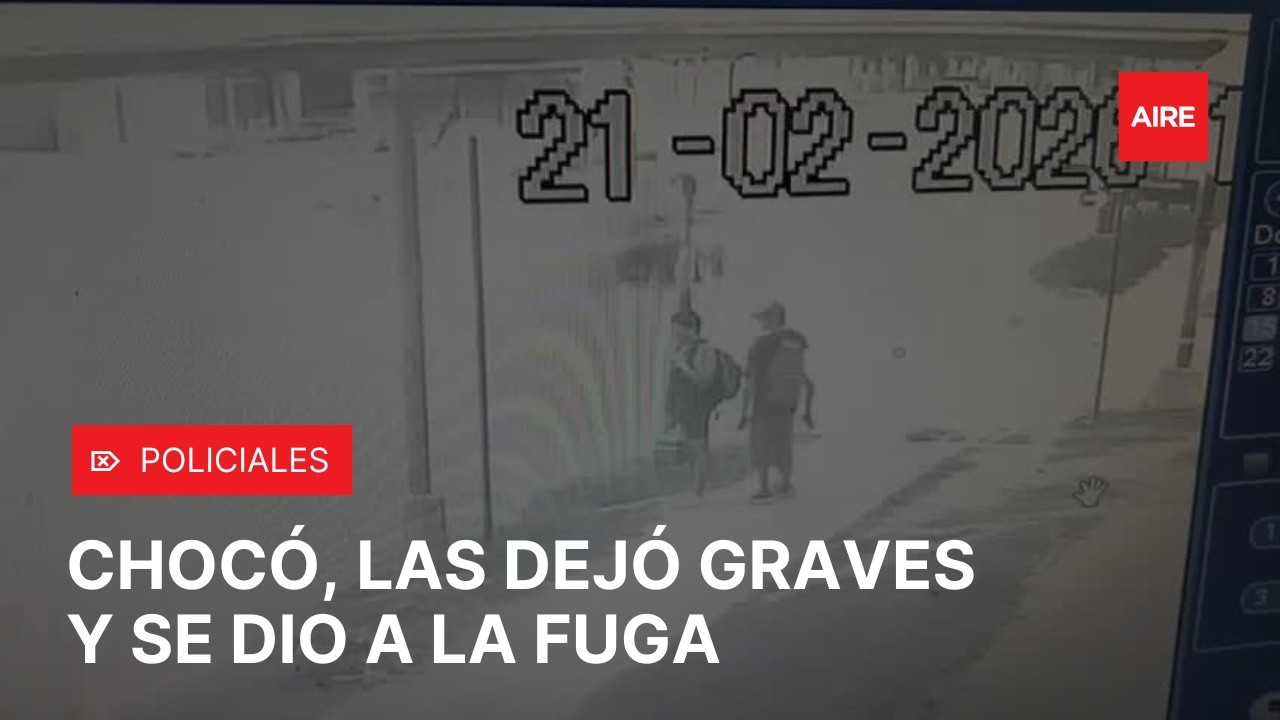Buscan a conductor que ATROPELLÓ a dos jóvenes Y HUYÓ en Blas Parera y Misiones