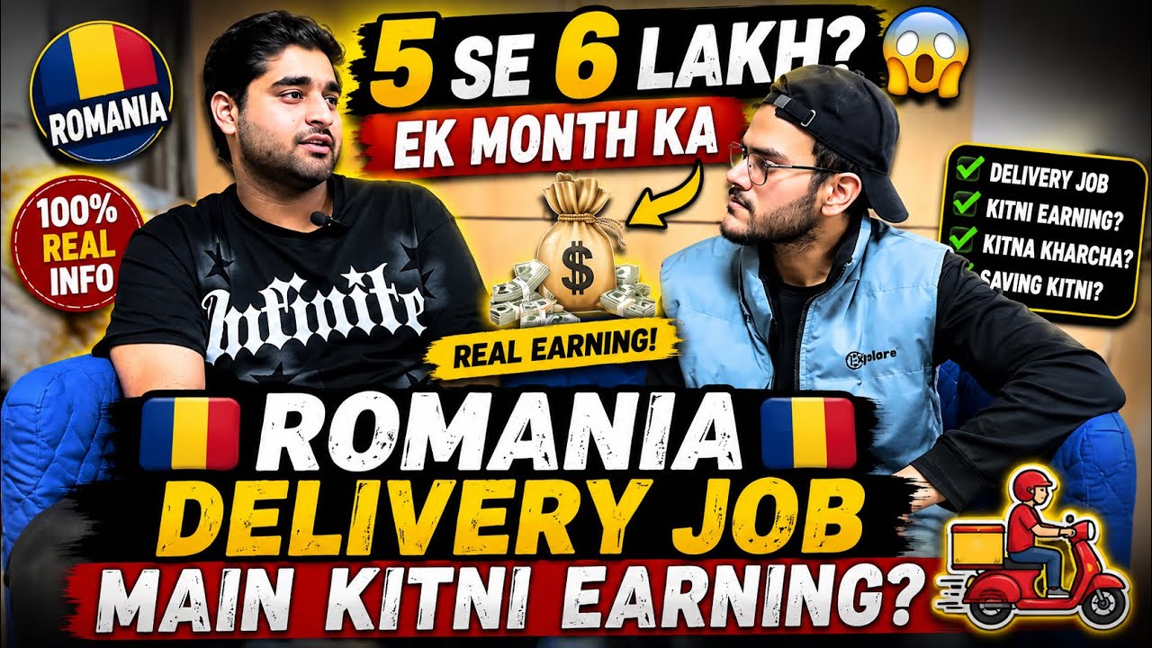 Romania 🇷🇴Mein Delivery Se Kitna Kama Sakte Ho? | 7–8 Lakh Sach Ya Jhoot