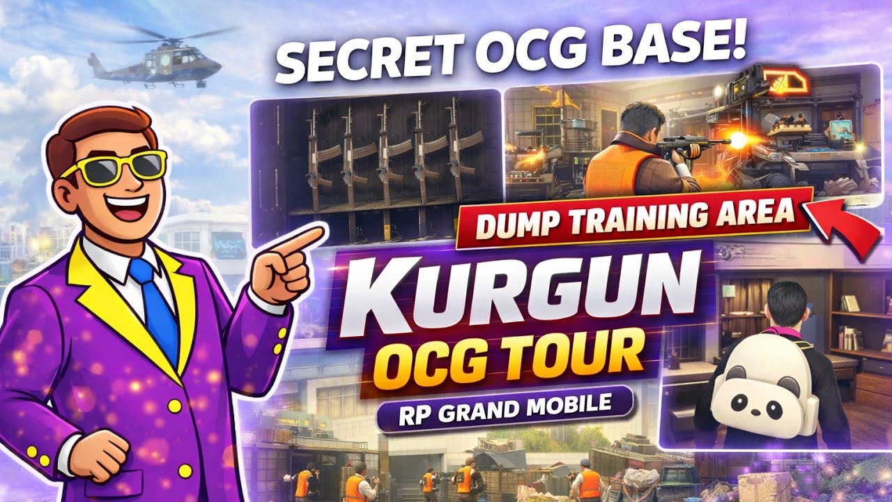 KURGUN OCG FULL TOUR 🤯 | Secret Dump Training Area in RP Grand