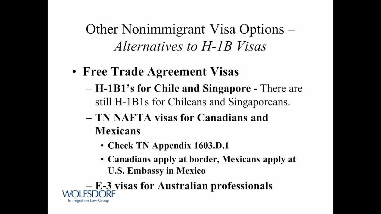 F-1 Student Webinar - Work Visa Options after OPT 03/14/2013