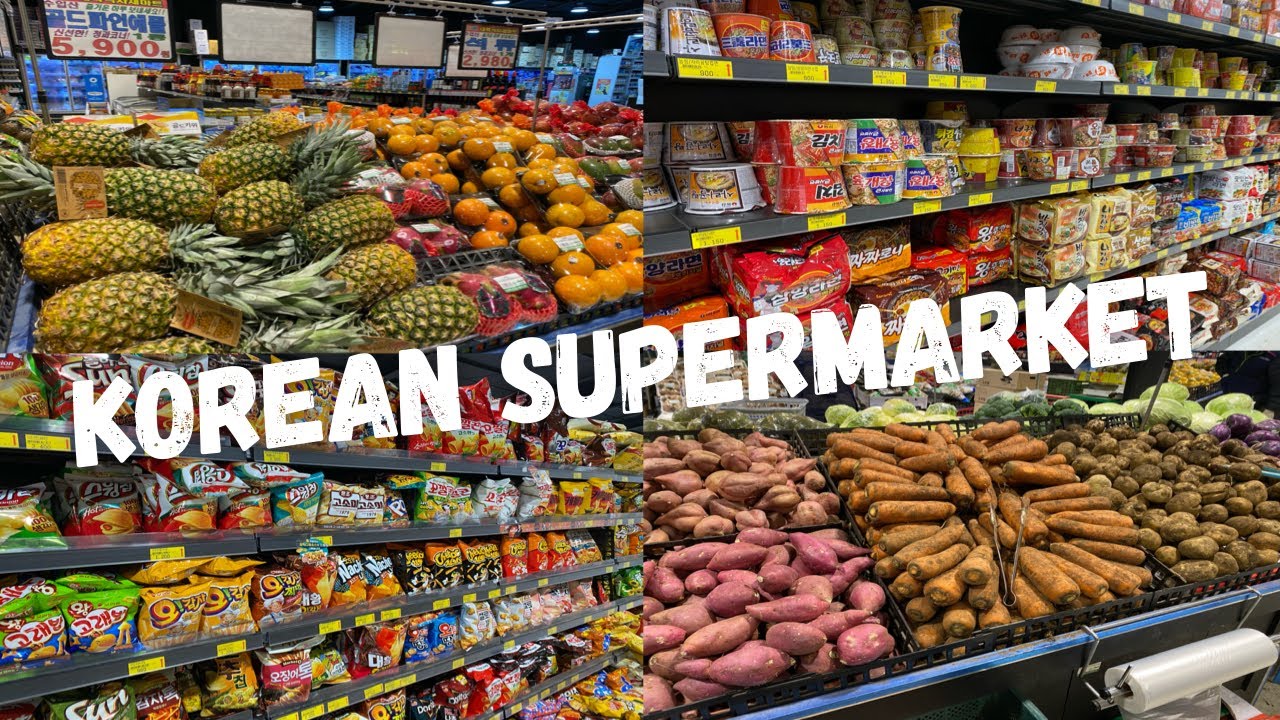 KOREAN SUPERMARKET 🇰🇷🛒🍍🍠🥩 Local Korean Mart || Korean Grocery Store ‘ASMR’