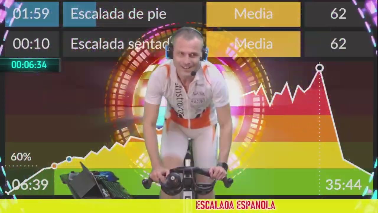 INDOOR CYCLING-Escalada Espanola-Lezione di Forza-Allenamento online