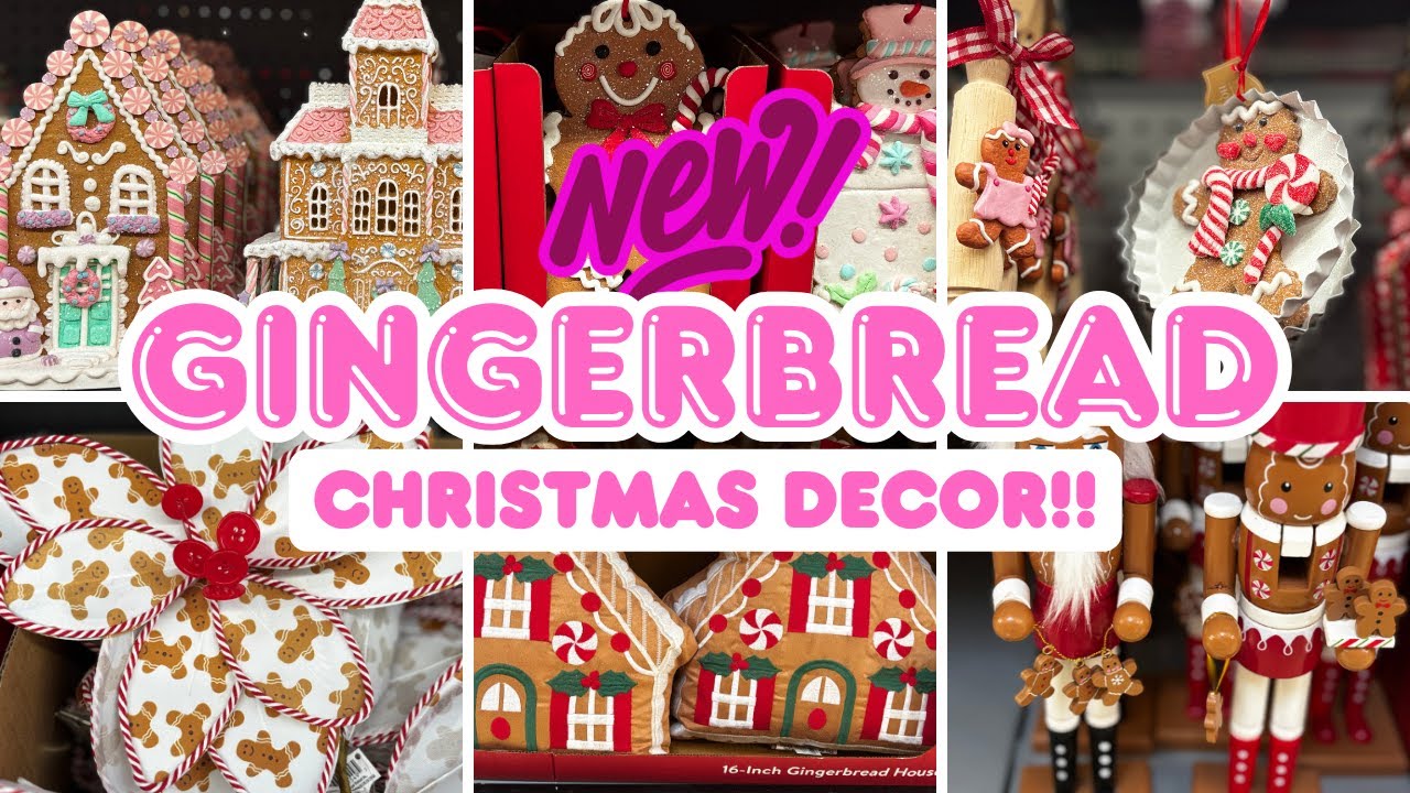 GINGERBREAD CHRISTMAS DECOR + GINGERBREAD CHRISTMAS TREE ORNAMENTS