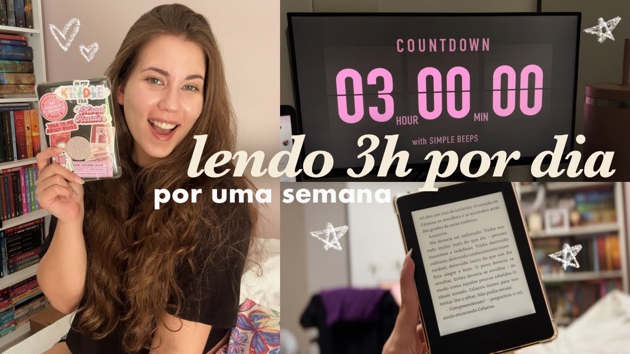 lendo 3h por dia durante uma semana ⏰📚 vlog de leitura