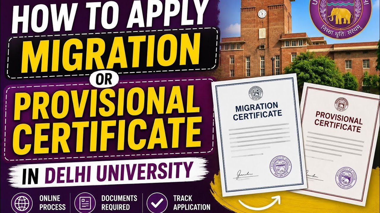 How to Apply for Migration Certificate & Provisional Degree in Delhi University | Step-by-Step Guide