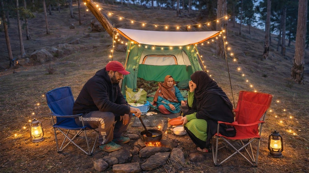 Peaceful Camping Moments with Yummy Chicken Chula wala 😋