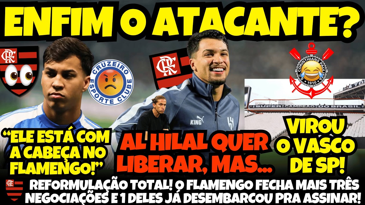 FLAMENGO FECHA 3 NEGÓCIOS E UM DELES JÁ CHEGOU PRA ASSINAR! KAIO JORGE SEM CLIMA E MENGÃO DE OLHO!