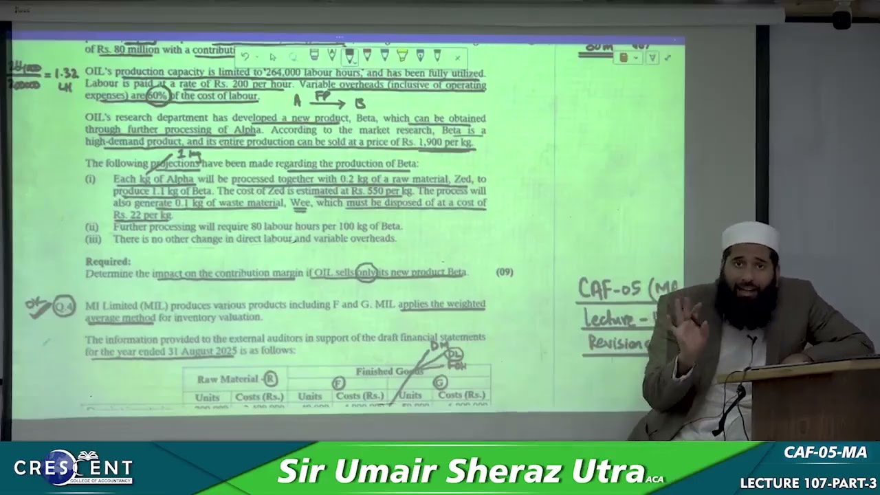 CAF 5 Sir Umair Sheraz Lecture 107 PART 3