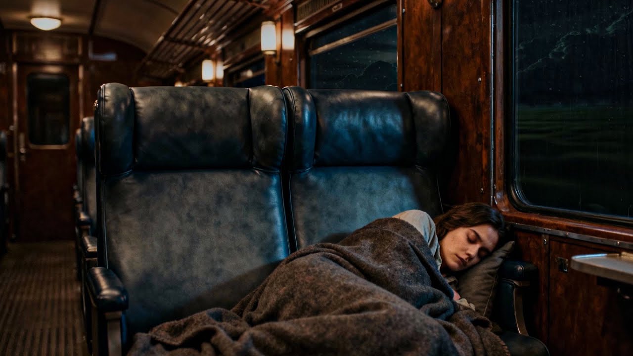 8 Hours of Relaxing Train Ambience | Quiet Night Train Cabin for Deep Sleep