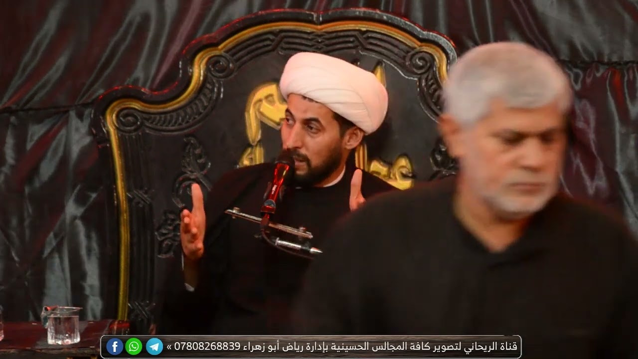 الشيخ عباس الجابري _محرم 1445 _الليلة الرابعة _ديوان ابو مالك جعفر _عشيرة الحسائية