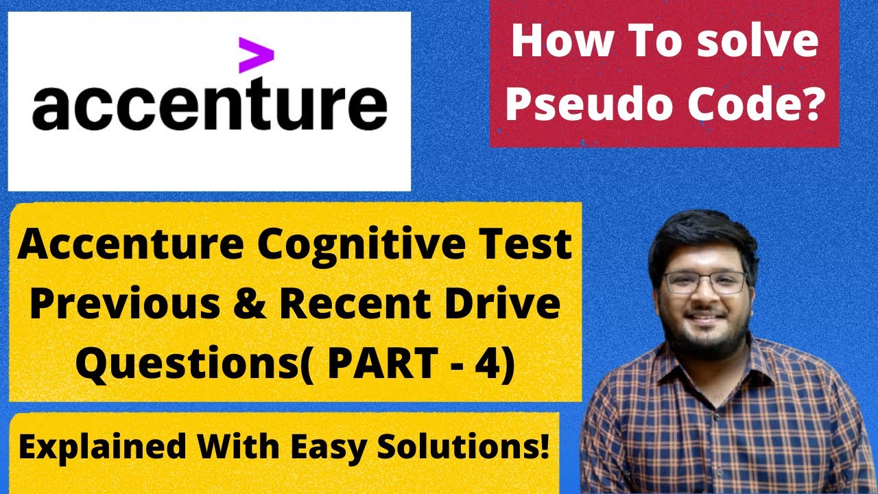 Accenture Cognitive & Technical Assessment Questions | Actual Questions | June & Aug | PART : 4 🔥🔥