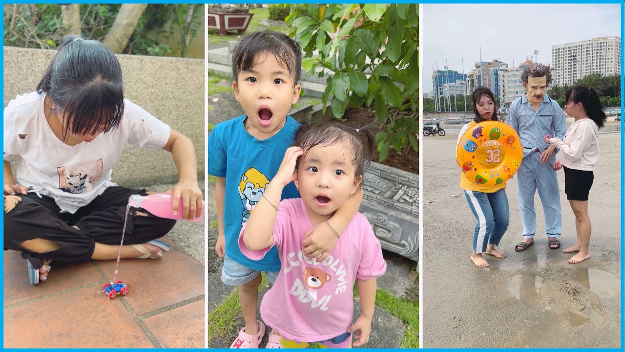 Funny Daddy & Monster Father 👨🏻😀👹 Linh Nhi vs Su Hao #shorts by LNS vs SH TikTok