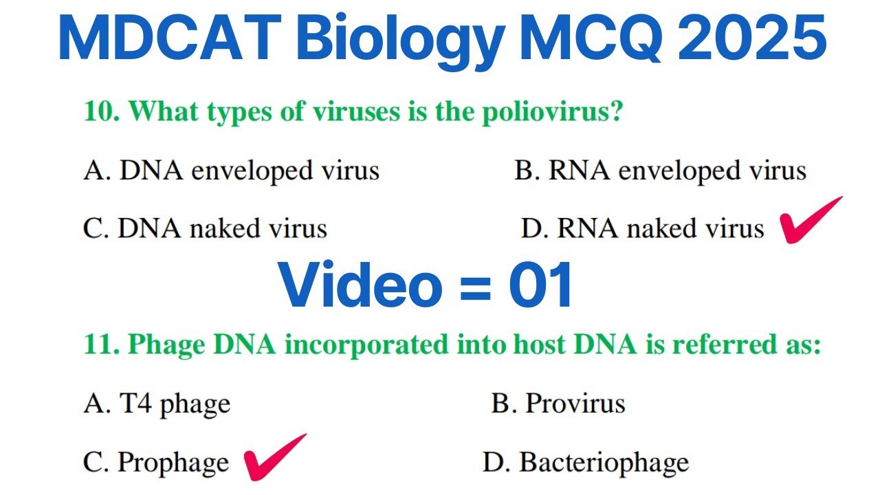 50 Biodiversity MCQ MDCAT 2025 | Entry Test MCQ | Chapter Wise Biology MCQ | 01