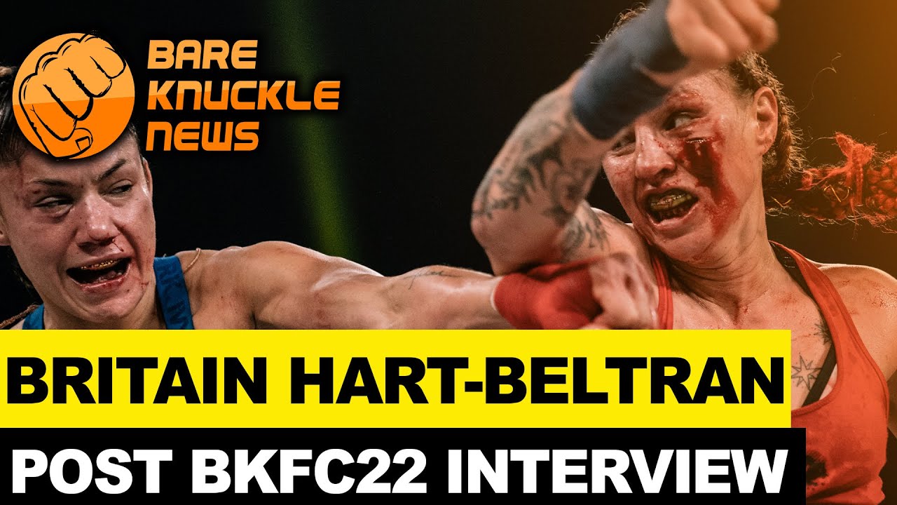 Britain Hart- Beltran Post Fight interview by Susan Cingari ~ Victory over Pearl Gonzalez ~ BKFC 22